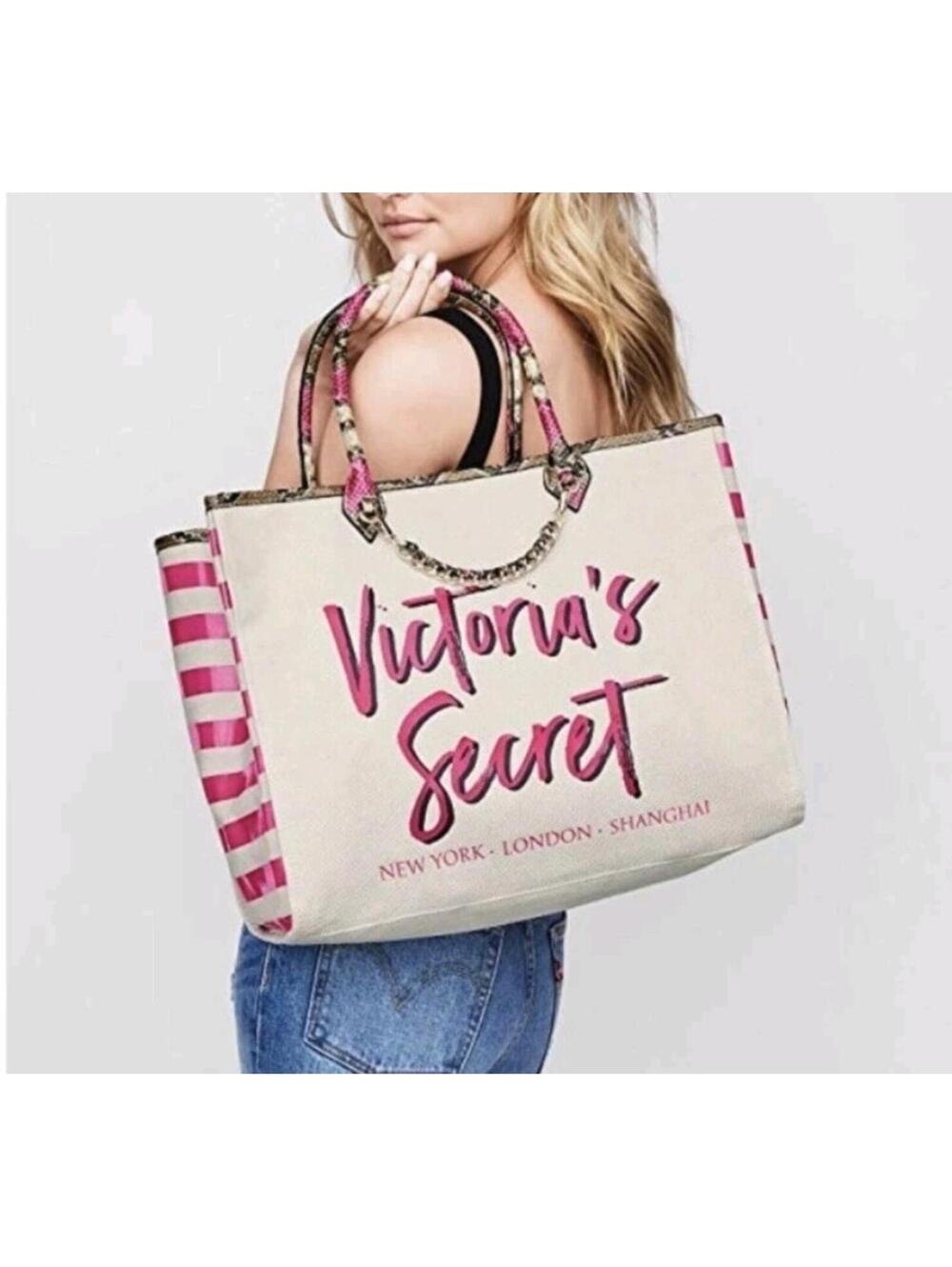 Victoria's Secret ANGEL CITY TOTE New Travel Weekend Beach